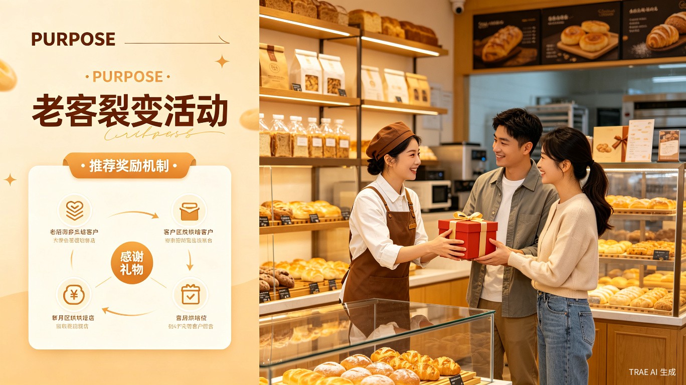 烘焙店老客裂变方案：让一个老客带来 10 个新客